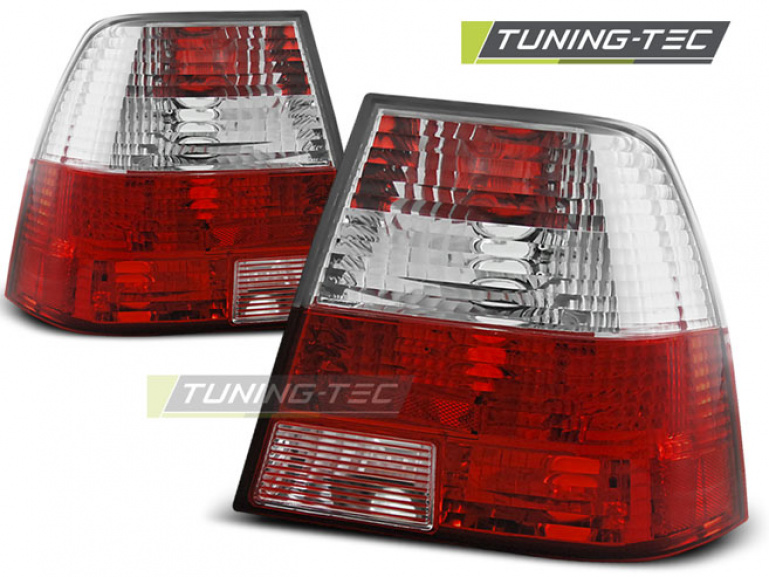 Upgrade Design Rückleuchten für VW Bora 1J Lim. 98-05 rot/weiß